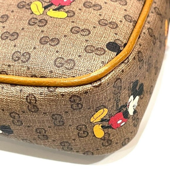 Authentic GUCCI 602695 Disney Collab Mini GG Supreme Belt bag body bag Canvas - Picture 6 of 12
